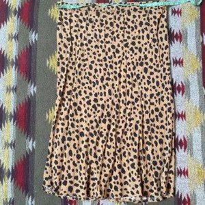 Gap Cheetah-Print Midi Skirt